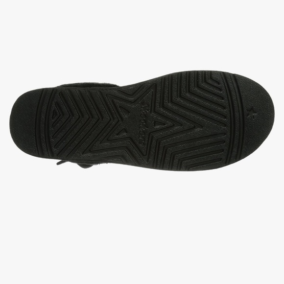 Skechers Star Shooter Skyward Suede & Fur-lined Black Boots NWT - Picture 7 of 12